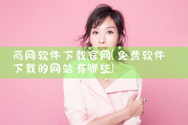 商网软件下载官网