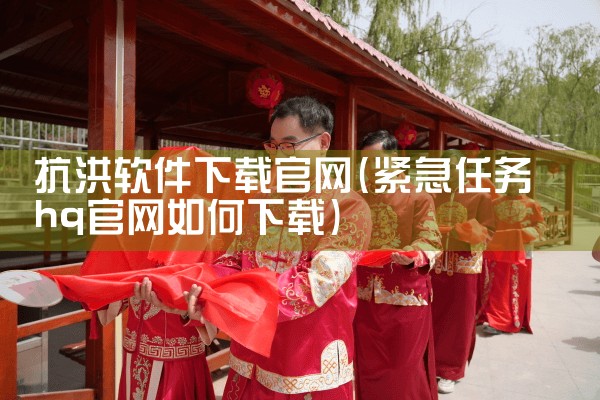 抗洪软件下载官网