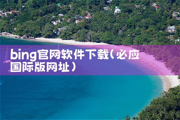 bing官网软件下载